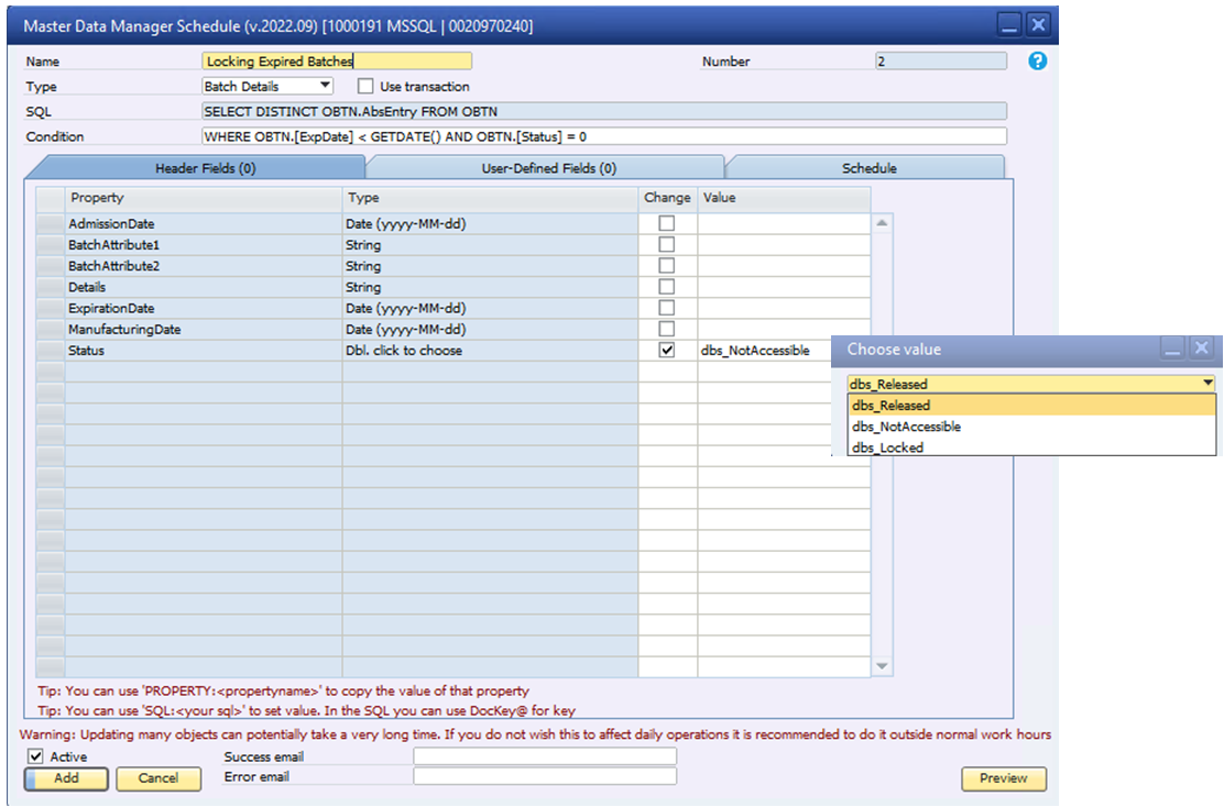 Master Data Managercard